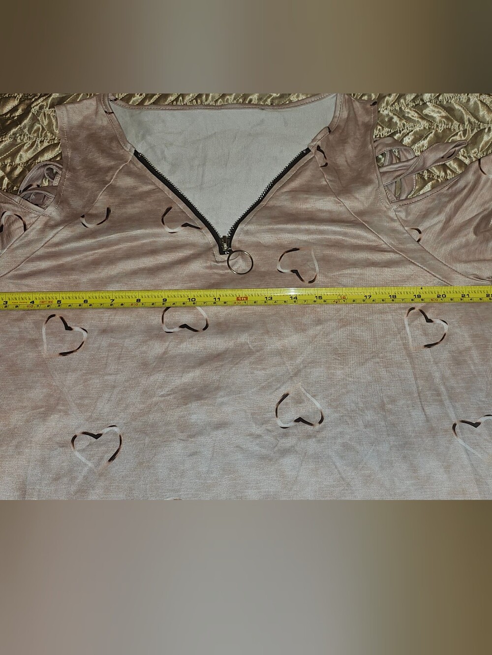 NEW! Pink Cold Shoulder Top-XXL (Runs A Little Small) - Picture 9 of 9